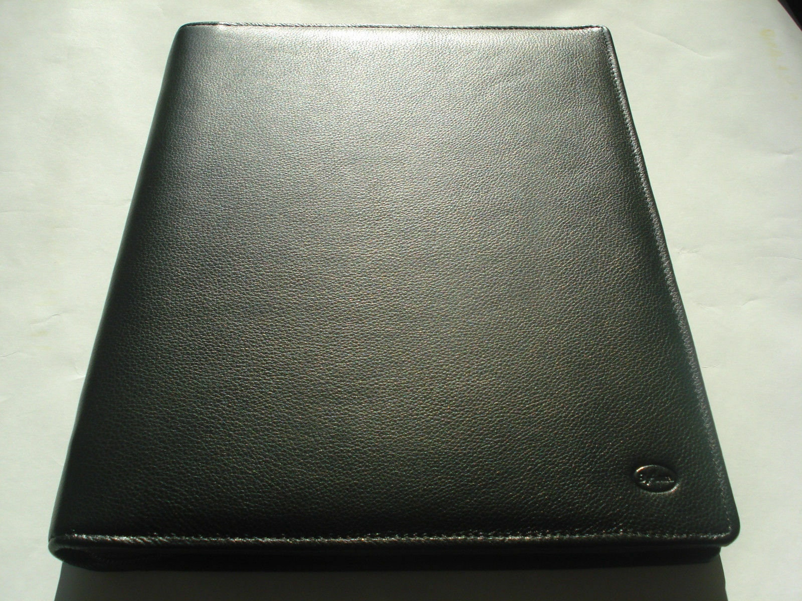 Genuine Real LEATHER DOCUMENT FOLDER Zipped iPad Cover Handcrafted