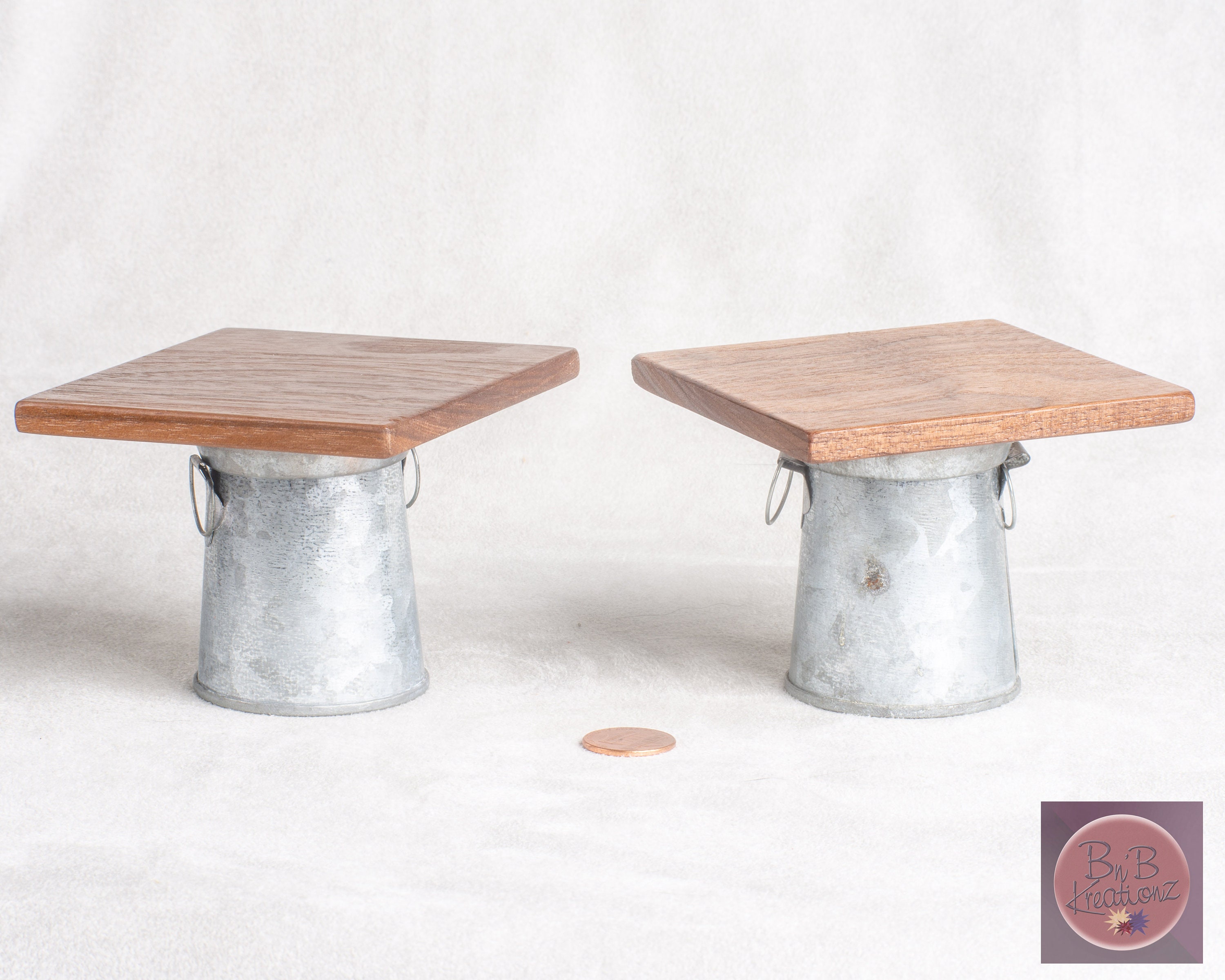 Galvanized Milk Jug Table Walnut Top Dollhouse Miniature Etsy