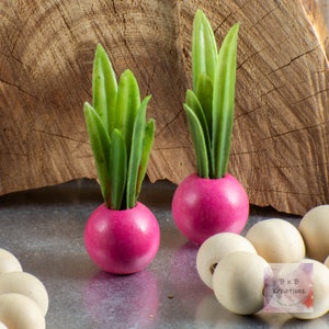 Miniature Potted Plant in Pink Pot with Snake Plant for 1:12 Scale Dollhouse Miniature