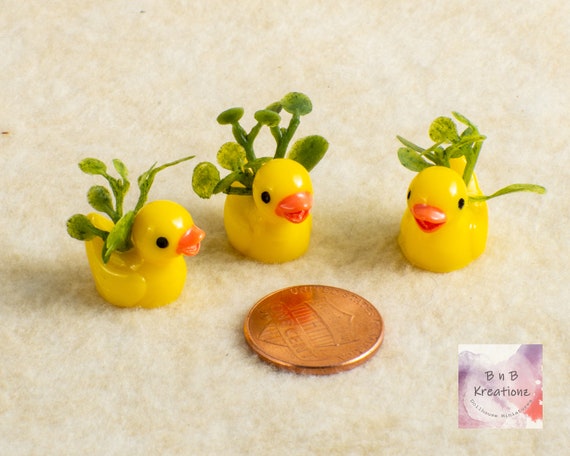 Mini Ducks - Tiny Ducks For Crafts | Duck Toy Potted Decoration Diy Charm  Dollhouse Garden Decoration For Christmas Birthday Party