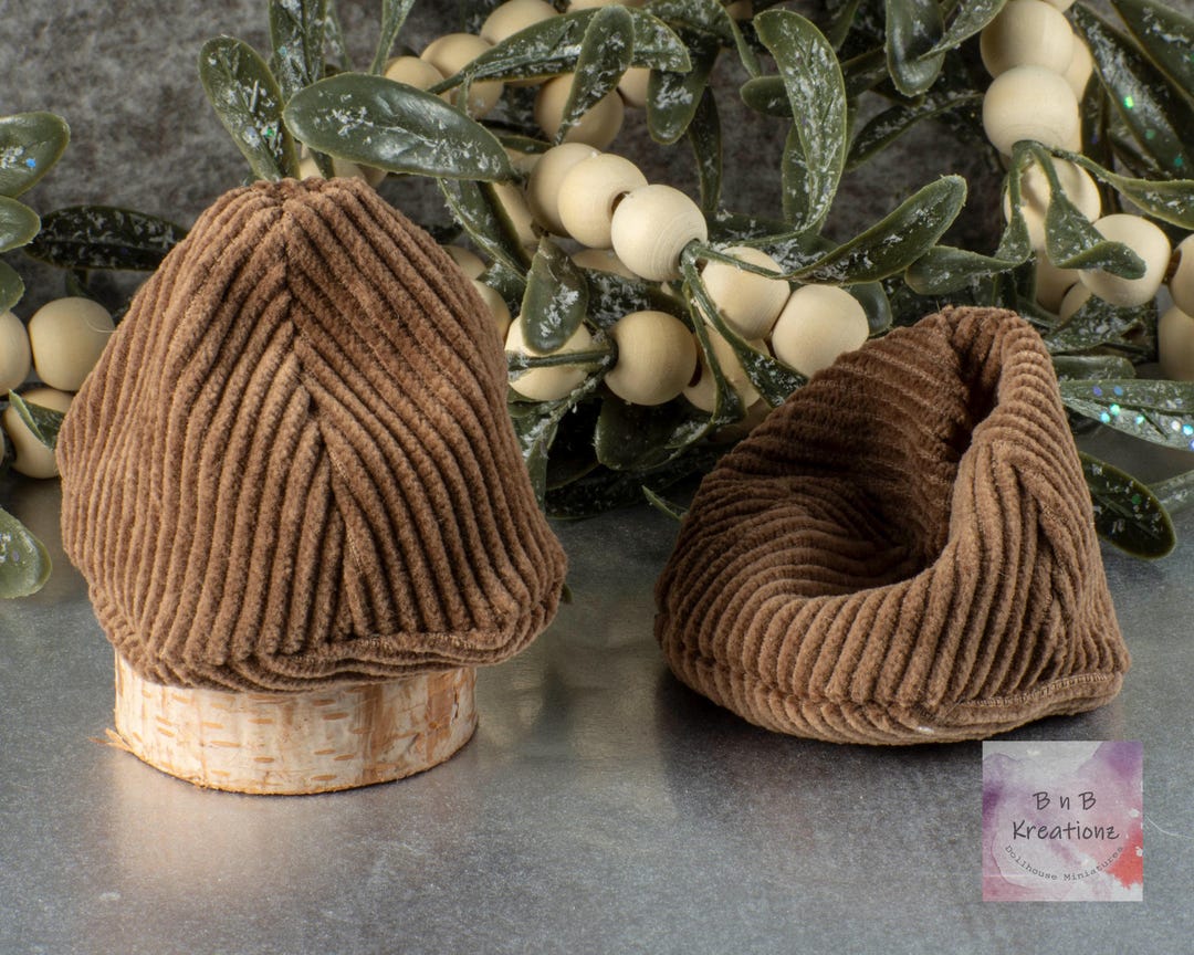 Miniature Bean Bag Chair in Chocolate Brown for 112 Scale Dollhouse