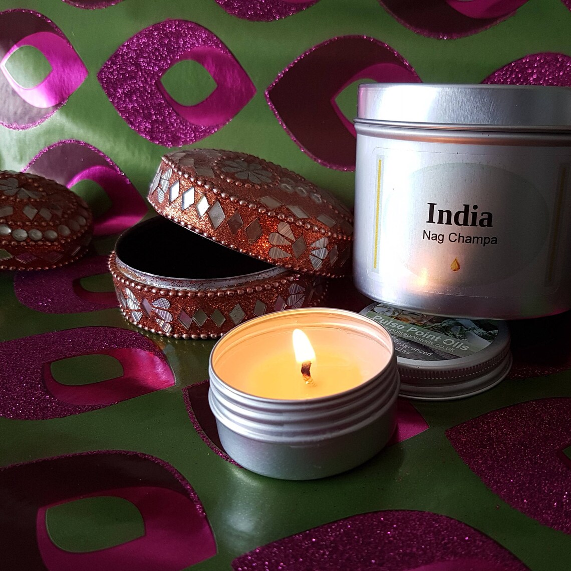 Nag Champa Incense soy candles. India a hippie scented candle Etsy