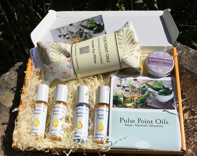 Well being self care gift box. Pamper hamper choose your natural products to fill, ready to post gift collection