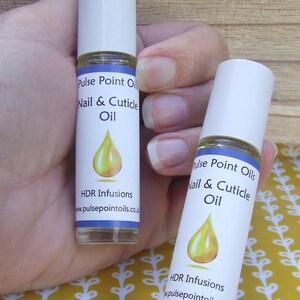 Nail & Cuticle manicure oil, Ideal for hand and foot massage. Nail care intensive treatment essential oil blend image 1