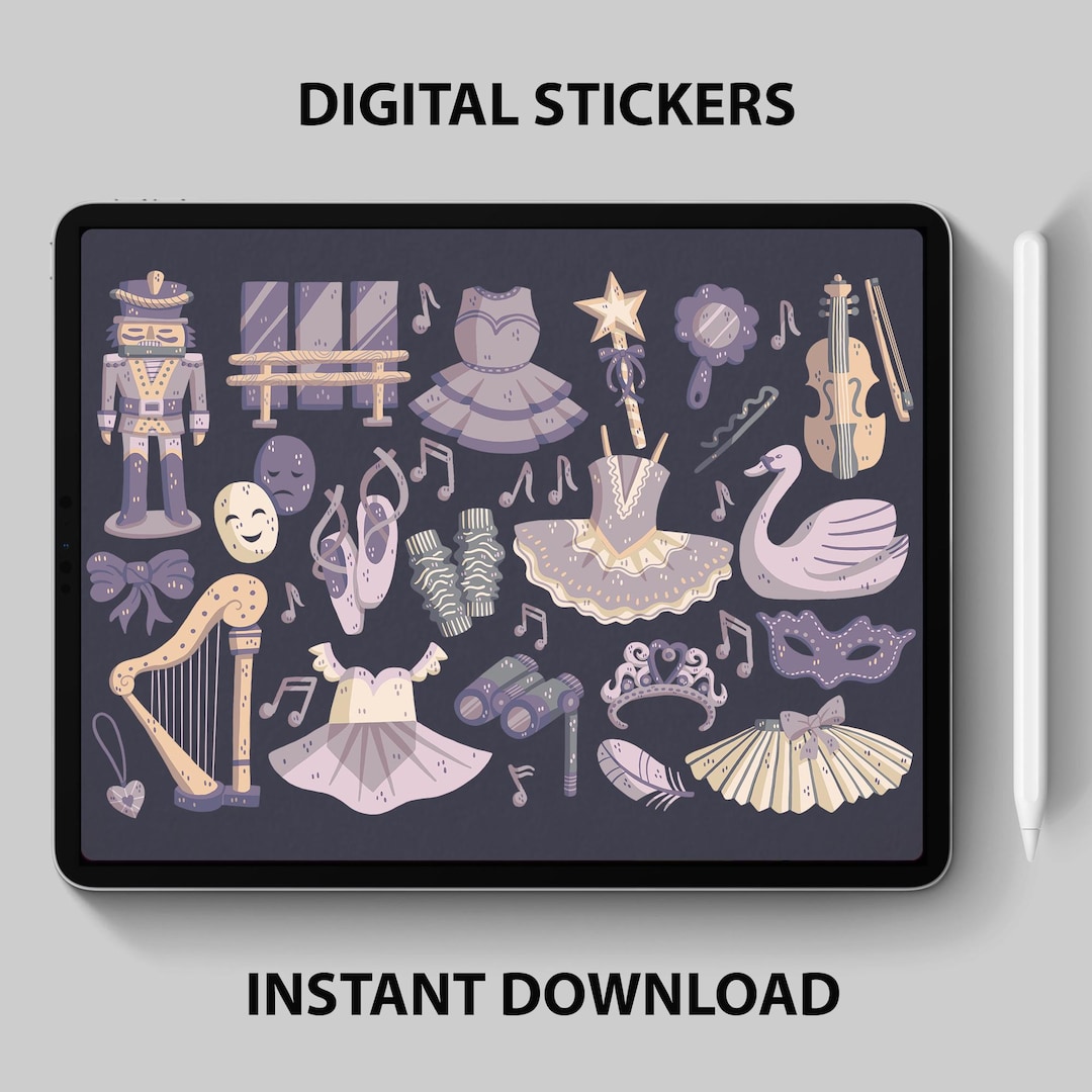 Ballet Digital Sticker Set | PNG Clipart for Digital Planning ...