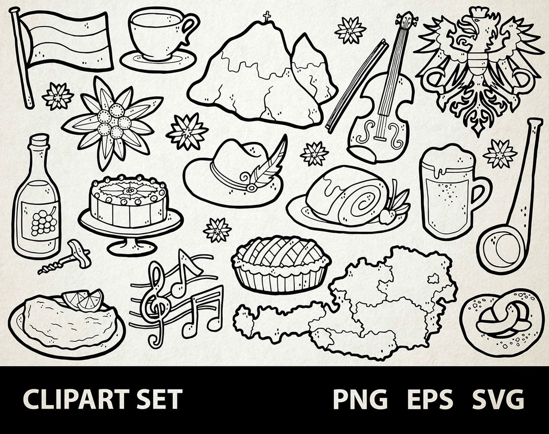 Austria Graphics Austria / Digital Clip Art Graphics / SVG, PNG, EPS / Europe, Vienna ...