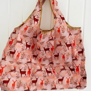 Large folding shopping bag with cute cat design, bn, birthday, gift, present, stocking filler