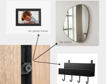Acoustic Panel Picture Hook - No-Drill Installation - Smart Decor for Wood Slat Walls