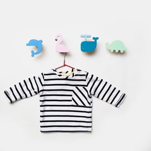 Sea animals wall hooks, Wooden Hooks, Kids Coat Rack, Woodland Wall Nursery Decor, wardrobe coat hooks children&#39;s room, Sea Wall Decor