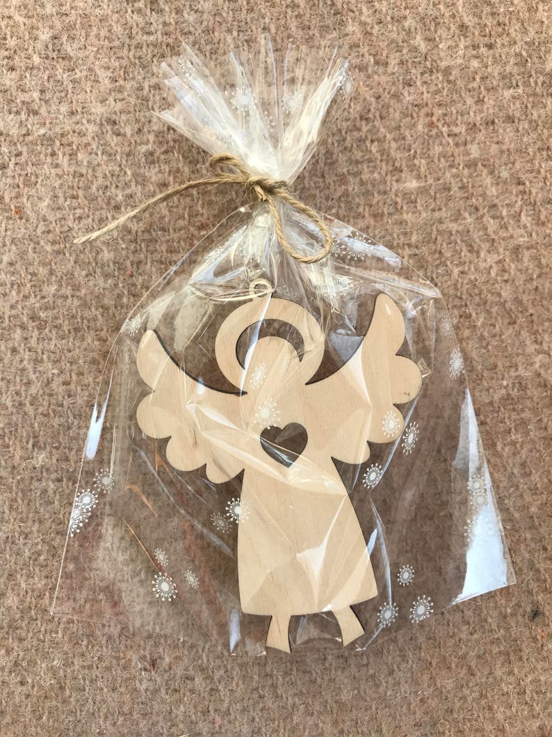 Personalized Baptism Favor Wooden Personalized Angels Angel Etsy