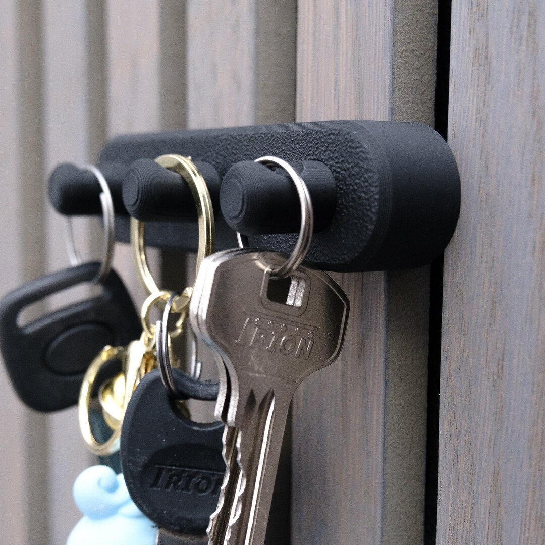 Acoustic Slat Wall Key Holder, 3D Printed Key Rack for Studio Panels ...