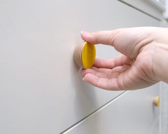 Colorful Wooden Drawer Knobs for dresser, Nursery Decor, Kids Room Cabinet Pulls, Handmade Furniture Handles, Wooden furniture knobs