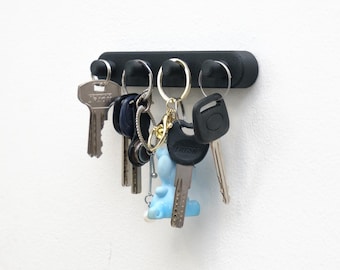 Key Holder for Wall, Minimalist Key Rack, Modern Entryway Organizer, Plastic Key Hanger, New Home Gift, Small Wall Key Hook