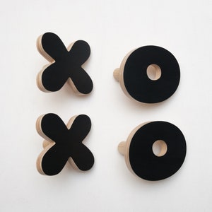 Black Wooden Letters wall hooks for Nursery, Personalised sign letters coat rack, Any name and letter clothing rack image 5