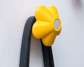 Flower Wall Hooks for Baby Room, Decorative Coat Hanger, Cute Coat Hooks, Kids' Bedroom Organizer, Functional Accent for Walls