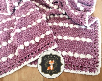 Velvet Swigen Crochet Blanket Pattern | Any Size