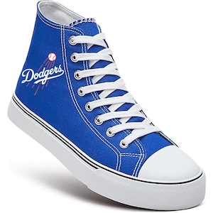 Mens Los Angeles Baseball Shoes (2): LA, Los Angeles, Blue, Team, Sports, Art, Ballpark, Home Run, Sneakers, Custom, Foot, Feet, Apparel