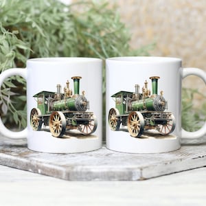 Beautiful Traction Engine Steam Engine Mug Vintage Vehicles