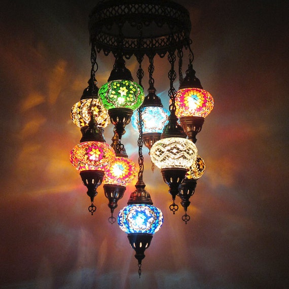 Woodymood Ceiling Mosaic Lamp 5 9 Ball Image 0