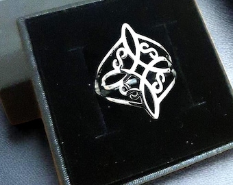 Witch Knot Ring – Stainless Steel Pagan Wiccan Jewelry