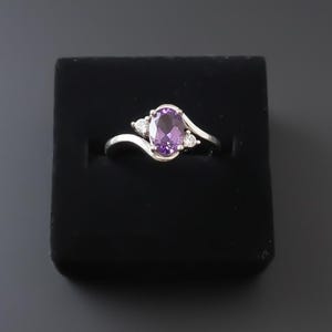 Anello con ametista, giello da strega, regalo wiccano, anello matter