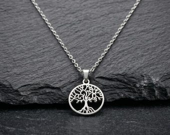 Tree of Life Necklace | Dainty Yggdrasil Pendant | Minimalist Spiritual Jewelry | Meaningful Gift for Her | Nature Lover Necklace