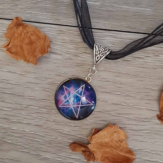 Pentacle cheap necklace etsy