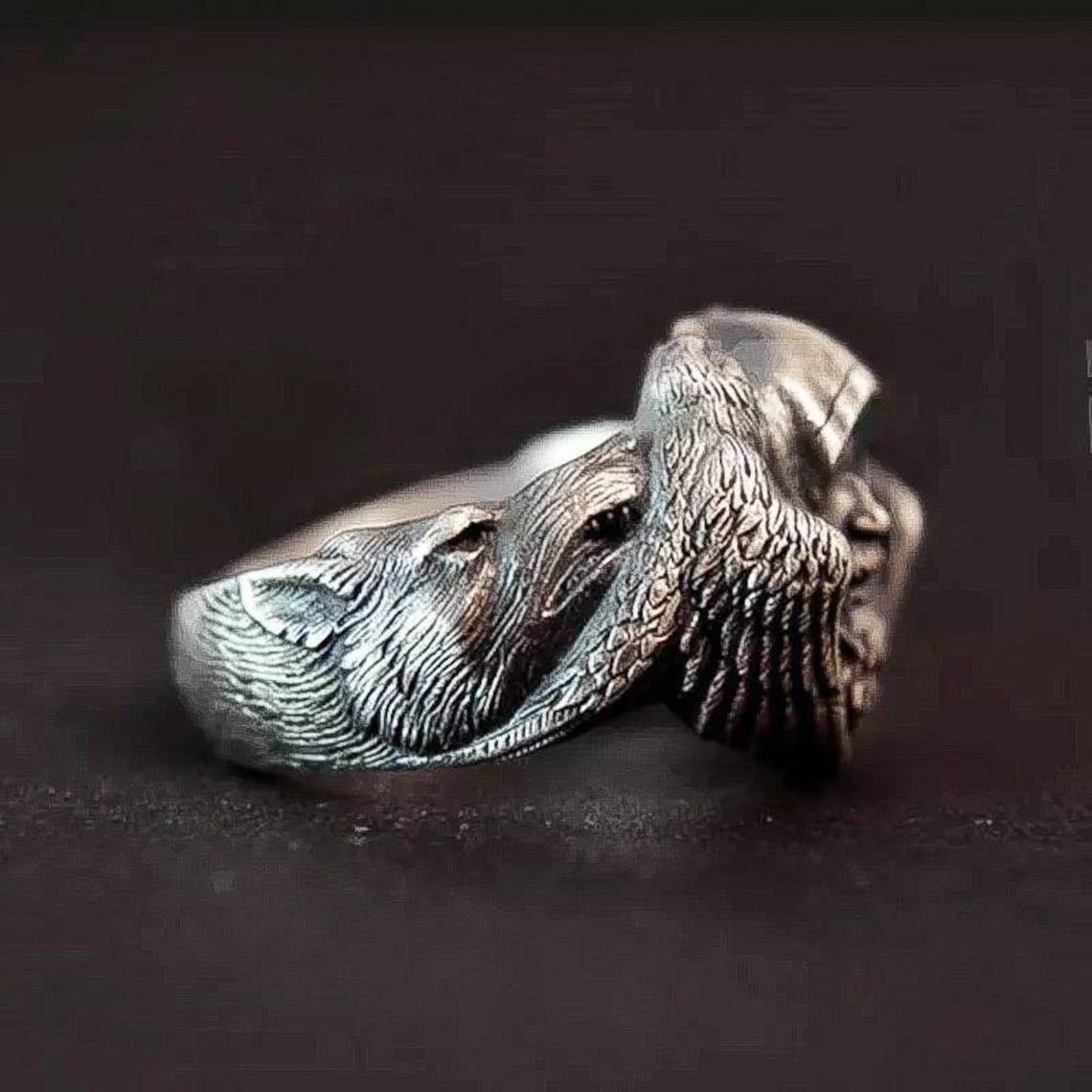 2023 Nuovo Gotico Vichingo Massoneria E Teschio Corvo Anello Per Uomo - Foto 13