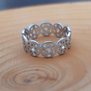 Pentacolo Anello In Acciaio - Italia - Foto 4