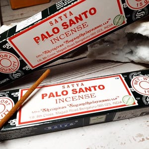 Palo Santo Incense Sticks – Satya Masala Incense – Wiccan Pagan Ritual – Witchcraft Cleansing Healing Energy