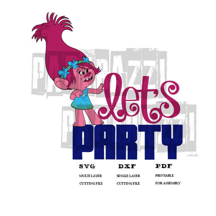 Trolls Movie SVG Electronic cutting files for Cricut Design Etsy