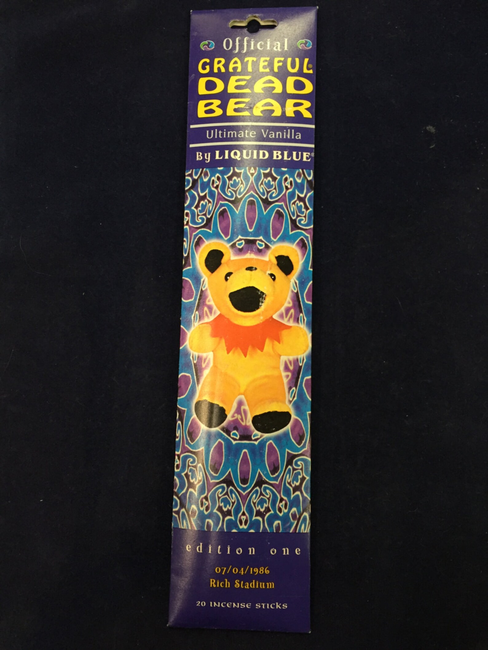 Vintage Liquid Blue Grateful Dead Bear Incense Ultimate Etsy