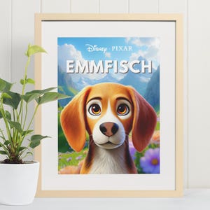 Portrait d'animal de compagnie Pixar personnalisé, dessin d'animal de compagnie, art personnalisé pour animal de compagnie, téléchargements numériques, cadeau numérique personnalisé pour animal de compagnie, cadeau pour amoureux des animaux de compagnie