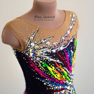 Rhythmic gymnastics leotard / RG leotard to order /Competition Ice Figure Skating Dress