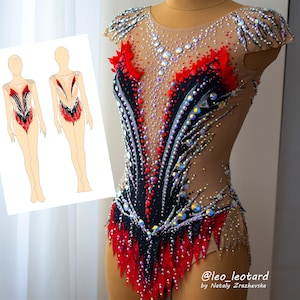 Trikot für rhythmische Gymnastik Parisien2/ RG Trikot auf Bestellung