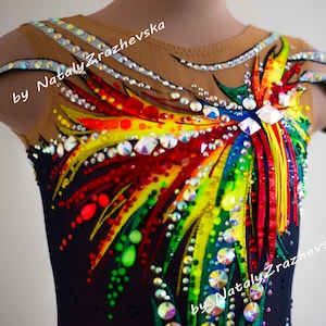 Rhythmic gymnastics leotard / RG leotard to order /Competition Ice Figure Skating Dress