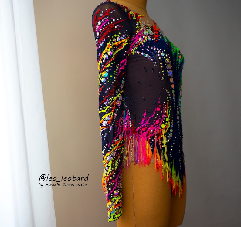 Rhythmic Gymnastics Leotard neon Glow. RG Leotard Etsy