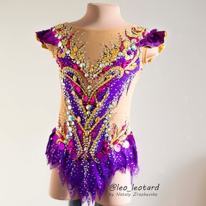 Rhythmic gymnastics leotard / RG leotard to order / Competition leotard custom made