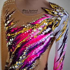 Rhythmic gymnastics leotard / RG leotard custom / Competition leotard