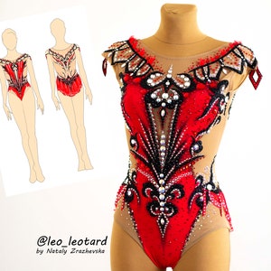 Rhythmic gymnastics leotard / RG leotard to order / Competition leotard