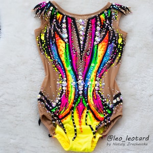 Rainbow Rhythmic Gymnastics Leotard: Competition RG Leotard