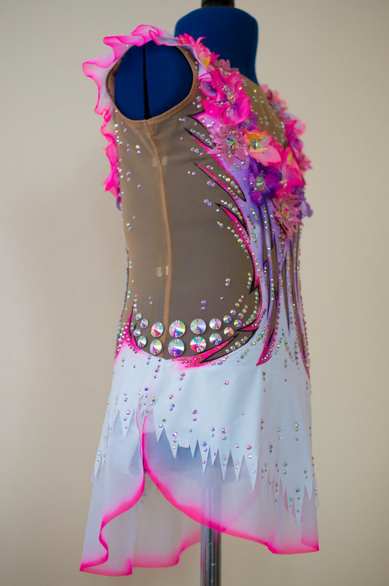 Rhythmic gymnastics leotard Flower tenderness. RG Etsy