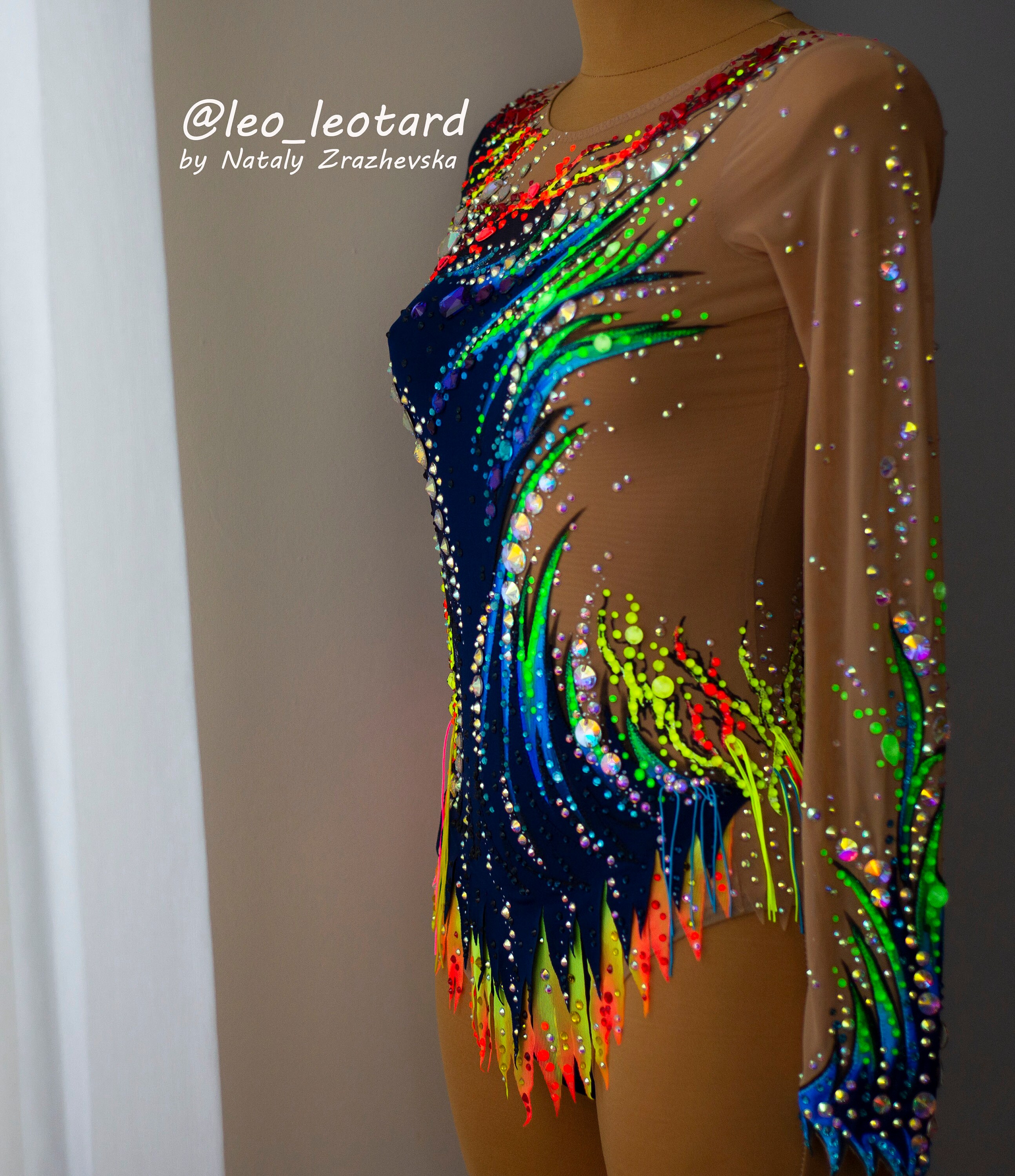 Rhythmic Gymnastics Leotard neon Glow. RG Leotard Etsy New Zealand