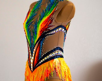 Rhythmic gymnastics leotard Rainbow RG leotard custom
