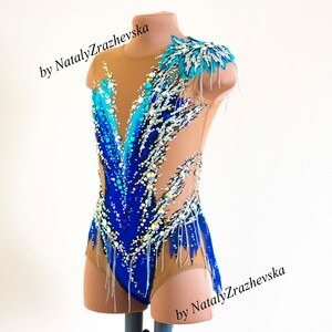 Rhythmic gymnastics leotard Azure breeze / RG leotard to order