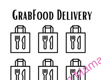 GrabFood Delivery Savings Challenge for A6 Cash Envelopes | Printable | A6 Budget Binder | Budget Binder Insert | Cash Stuffing