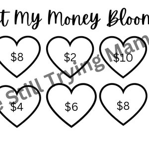 Blumen-Sparherausforderungen | 3er-Set | Digitale Downloads | A6 Geldumschläge | Budgetordner