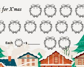 X'Mas Savings Challenge for A6 Cash Envelopes | Printable | A6 Budget Binder | Budget Binder Insert | Cash Stuffing