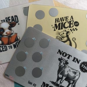 Tarjetas para rascar animales / Conjunto de 3 / Desafíos de ahorro / Sobres en efectivo A5 / Presupuesto para personas de bajos ingresos