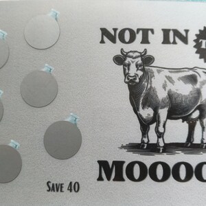 Not In The Mooood / Tarjetas raspables de animales / Desafíos de ahorro / Sobres en efectivo A5 / Presupuesto para personas de bajos ingresos /